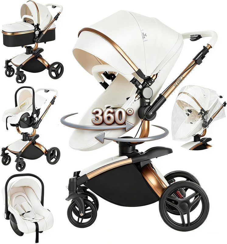 Magic ZC carrito 3 en 1 · asiento giratorio 360° y plegado con un clic